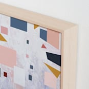 "Early Autumn" - Art Print in Pale Pink Fun by Vanessa Ryan - Frame Close-up