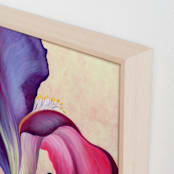"Cropped Iris II" - Art Print in violet by Kathleen Ney - Frame Close-up