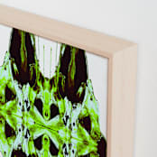 "Not the way it seems print" - Art Print in Toxic Mint by Greta Staknyte - Frame Close-up