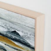 "Golden Coast I" - Art Print in Marigold by Lara Eckerman - Frame Close-up