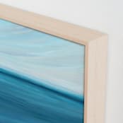"Calm Beneath" - Art Print in Ocean Blue by Nicole Walsh - Frame Close-up