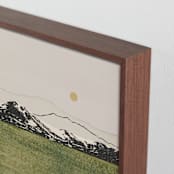 "Quiet Horizon" - Art Print in Golden Sage by Alisa Galitsyna - Frame Close-up