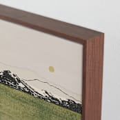 "Quiet Horizon" - Art Print in Golden Sage by Alisa Galitsyna - Frame Close-up