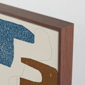 "Color Me Pretty II" - Art Print in Terracotta by Maja Cunningham - Frame Close-up