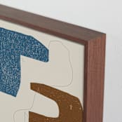"Color Me Pretty II" - Art Print in Terracotta by Maja Cunningham - Frame Close-up