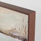 "Winter Walk 2" - Art Print in Peach by Lindsay Megahed - Frame Close-up