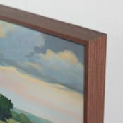 "Bright and Early 2" - Art Print in Field by Stephanie Goos Johnson - Frame Close-up