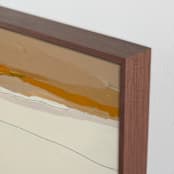 "August Haze 2" - Art Print in Mustard Yellow by Caryn Owen - Frame Close-up