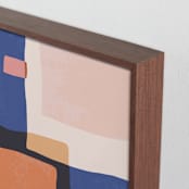 "Provence Abstract No. 2" - Art Print in ultra marine by Pippa Shaw - Frame Close-up