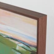 "Fields to Climb 2" - Art Print in Green Fields by AlisonJerry - Frame Close-up