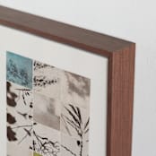 "Nature in Pieces" - Art Print in Vintage Blush by Alisa Galitsyna - Frame Close-up