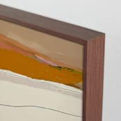 "August Haze 1" - Art Print in Mustard Yellow by Caryn Owen - Frame Close-up