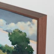"Bright and Early 1" - Art Print in Field by Stephanie Goos Johnson - Frame Close-up