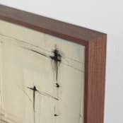 "opus (creation)" - Art Print in Cream by Daryn Kinney - Frame Close-up