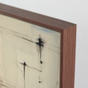 "opus (creation)" - Art Print in Cream by Daryn Kinney - Frame Close-up