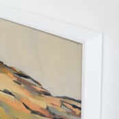 "Sunny Landscape 1" - Art Print in Pale Sunny Yellow by Ashley Armistead - Frame Close-up