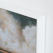 "Reunion 1" - Art Print in Peach by Mya Bessette - Frame Close-up