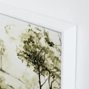 "Sun Kissed Meadow 2" - Art Print in Olive Green by Arohika Verma - Frame Close-up