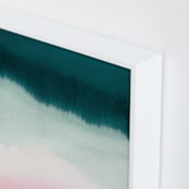 "Pink Tide" - Art Print in Pink sand by A Real Peach Studio - Frame Close-up