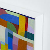 "Color Rhythm: Beach Blanket" - Art Print in Candy by Poppy Dodge - Frame Close-up