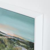 "Sunset on the Dunes 2" - Art Print in Dune Blue by AlisonJerry - Frame Close-up