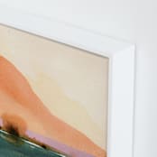 "Orange Sunset Scenery 1" - Art Print in Orange by Shina Choi - Frame Close-up