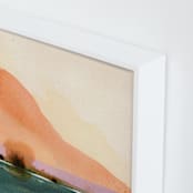 "Orange Sunset Scenery 1" - Art Print in Orange by Shina Choi - Frame Close-up