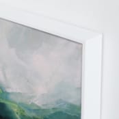 "Jewel Basin" - Art Print in Deep Teal by Mya Bessette - Frame Close-up