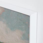 "Flower Meadow 2" - Art Print in Grass Green by Wendy Keller - Frame Close-up