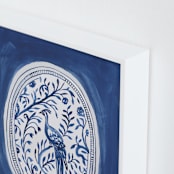 "Chinoiserie Tableware 2" - Art Print in Ink by Teju Reval - Frame Close-up