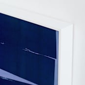 "Blue Wall" - Art Print in Midnight Blue by Marta Crea - Frame Close-up