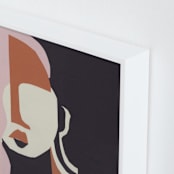 "Ava 2" - Art Print in Ginger Nutmeg by cyrille gulassa - Frame Close-up