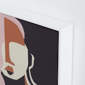 "Ava 2" - Art Print in Ginger Nutmeg by cyrille gulassa - Frame Close-up