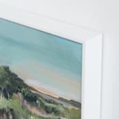 "Sunset on the Dunes 1" - Art Print in Misty Blue by AlisonJerry - Frame Close-up