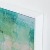 "Go with the Flow II" - Art Print in Celadon by Courtney Crane - Frame Close-up