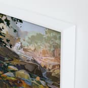 "Hold That Thought" - Art Print in Ochre by Jess Franks - Frame Close-up