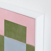 "Playground I" - Art Print in Moss by Kamala Nahas - Frame Close-up