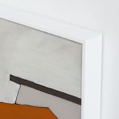 "Two of Us" - Art Print in Warm Charcoal by Karyn Denten - Frame Close-up