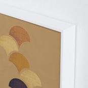 "Ginkgo Leaves" - Art Print in Marigold by Yohaku Oshima - Frame Close-up