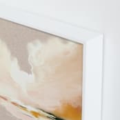 "Lulu's Landing" - Art Print in Pale Peach by Katy Abraham - Frame Close-up