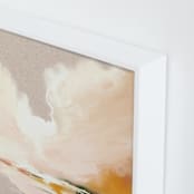 "Lulu's Landing" - Art Print in Pale Peach by Katy Abraham - Frame Close-up