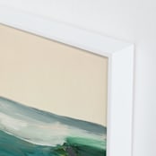 "Monterey Bay Coast" - Art Print in Dark Navy Blue by Caryn Owen - Frame Close-up