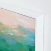 "Whispers Of The Sun" - Art Print in Emerald Sun by AlisonJerry - Frame Close-up