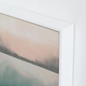"Misty Marsh I" - Art Print in Peaceful Blue by Haley Fischer - Frame Close-up