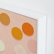 "Party" - Art Print in Salmon Pink by Alisa Galitsyna - Frame Close-up