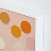 "Party" - Art Print in Salmon Pink by Alisa Galitsyna - Frame Close-up