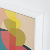 "The Climb" - Art Print in Coral by Christina Flowers - Frame Close-up