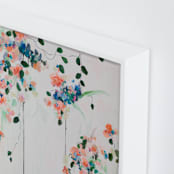 "Cascade" - Art Print in Coral by Sonal Nathwani - Frame Close-up