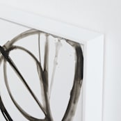 "Plant Cell 6" - Art Print in Charcoal by Mary Gaspar - Frame Close-up