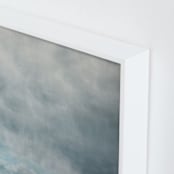 "A Meditation" - Art Print in Meditative Blue by Brian Sostrom - Frame Close-up